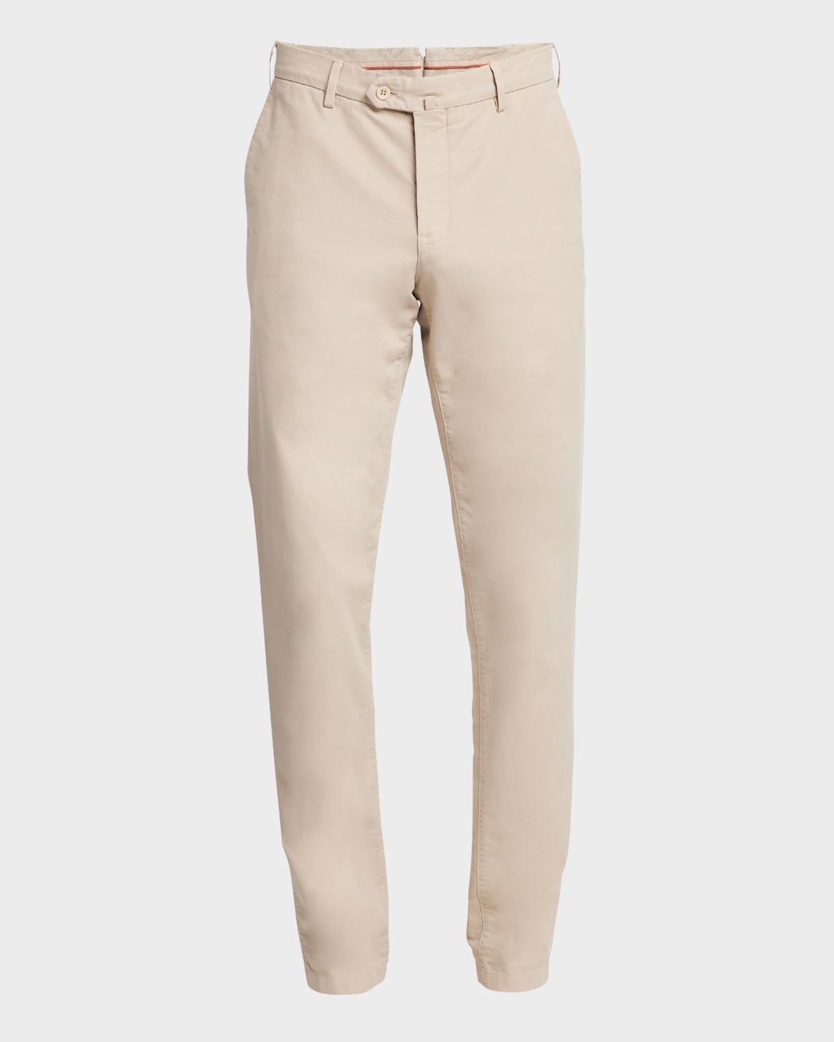 LORO PIANA MEN'S SLIM SPORT COTTON DYED TROUSERS