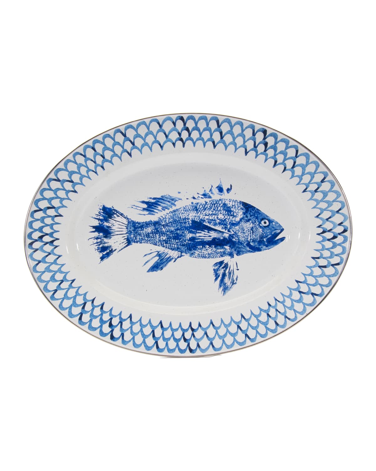 Shop Golden Rabbit Fish Camp Oval Tray