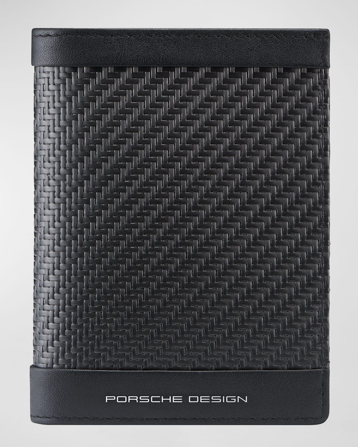 Porsche Design Men's Carbon Fiber Wallet W/ Id Window In Black