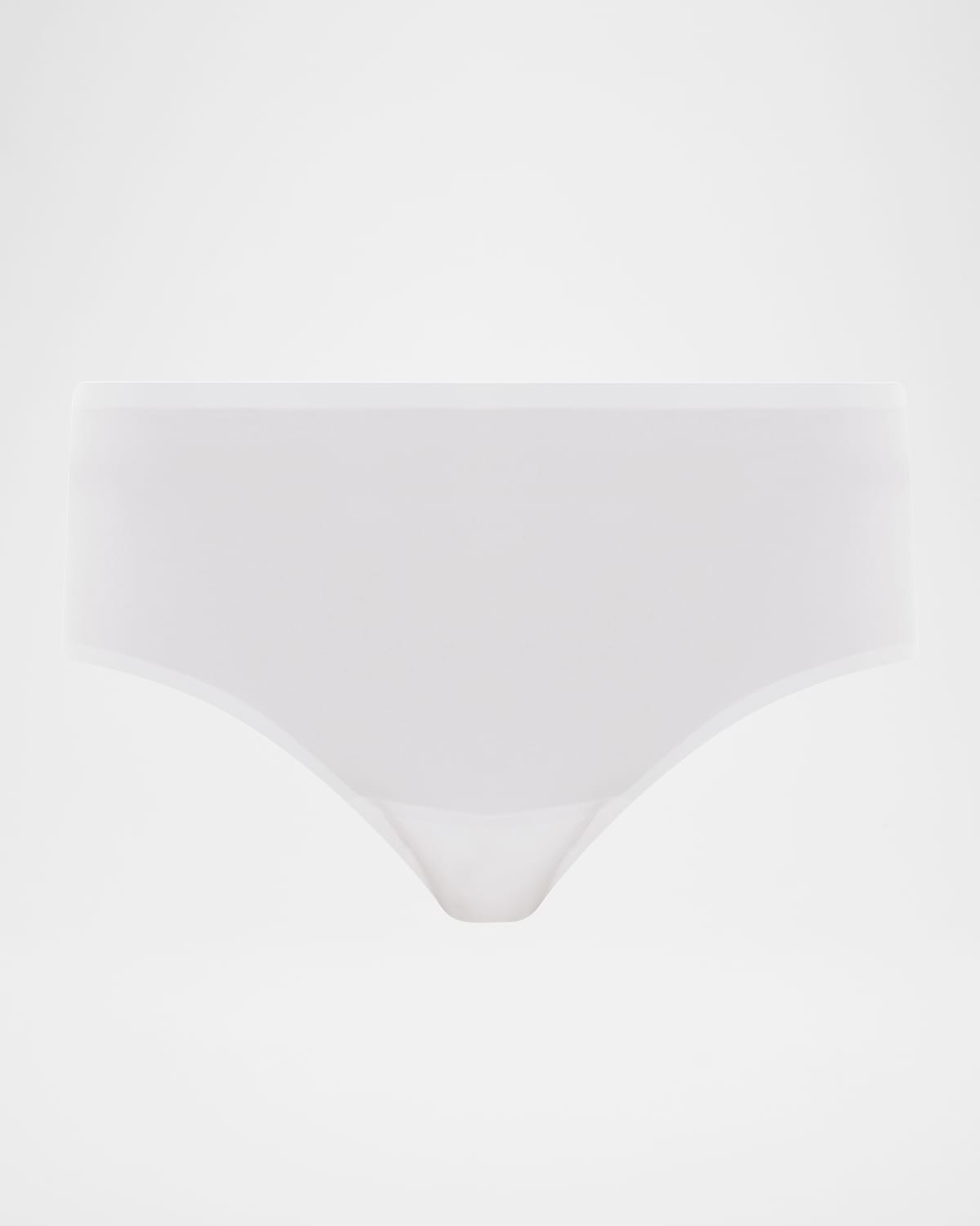 Shop Chantelle Soft Stretch Mid-rise Hipster Briefs In White