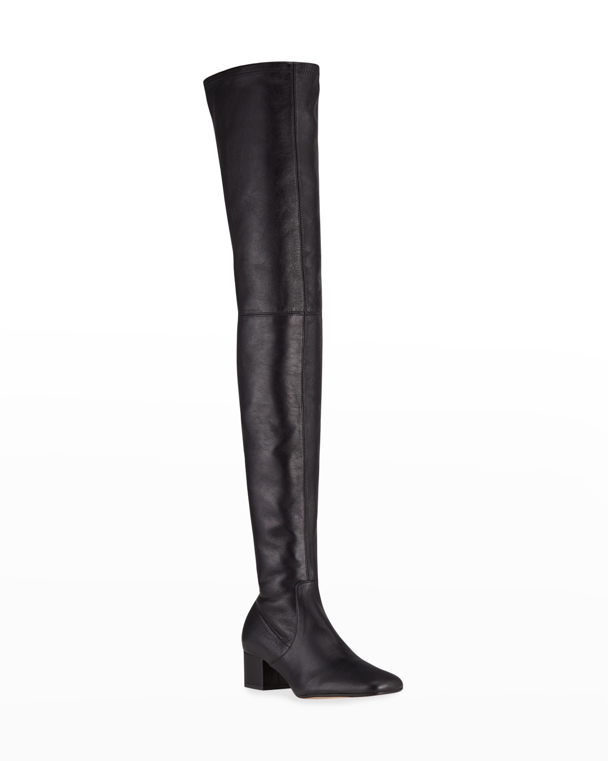 Staud Aimee Vegan Leather Over-the-knee Boots In Black