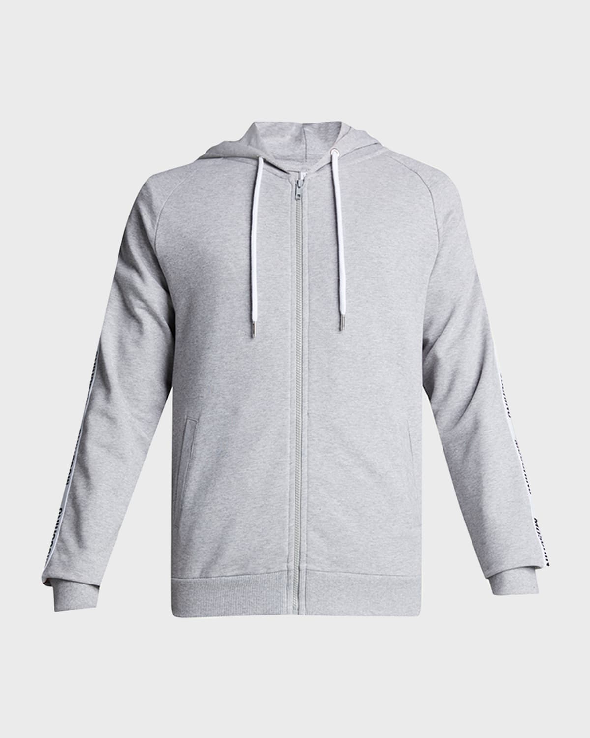 Men's Full-Zip Hoodie with Logo Taping