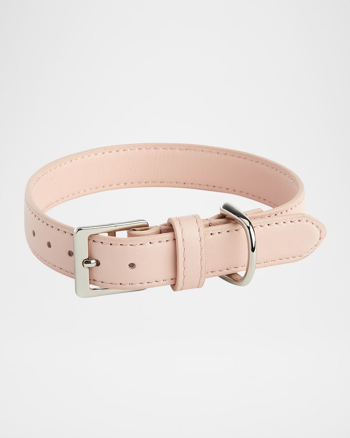 Royce New York Personalized Leather Small Dog Collar In Blush Pink