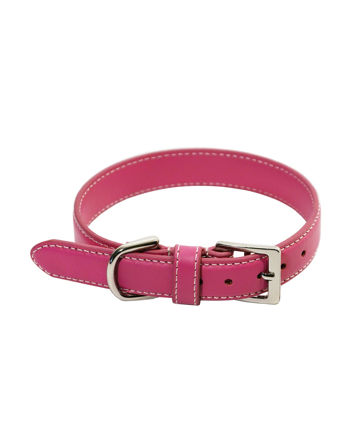 Shop Royce New York Small Luxe Dog Collar In Bright Pink