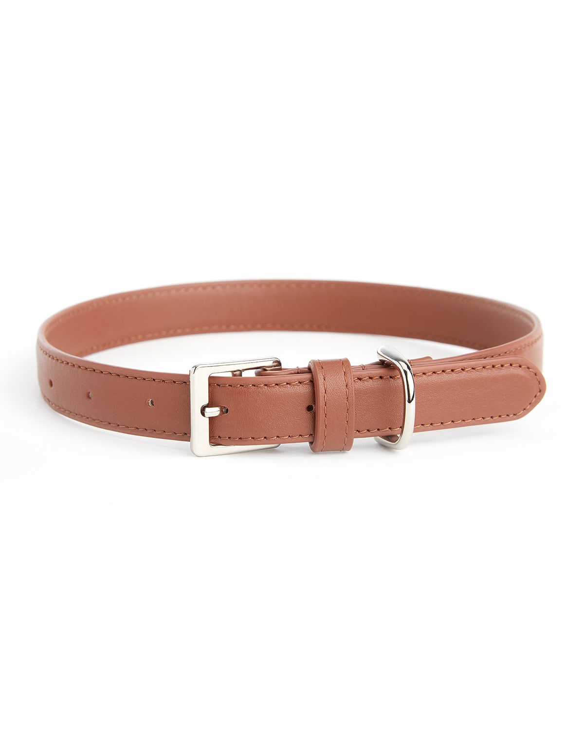 Royce New York Medium Luxe Dog Collar In Tan