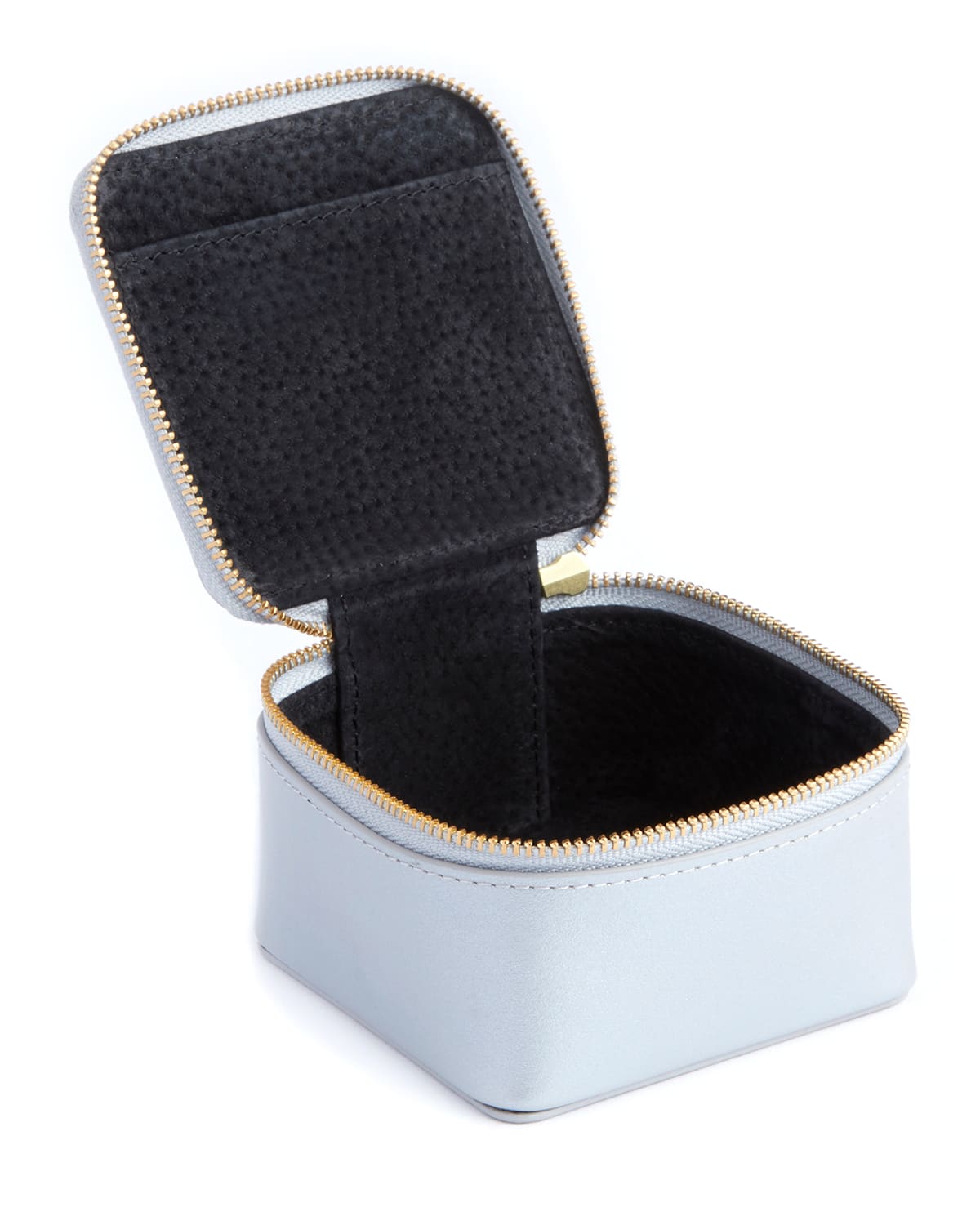 Royce New York Travel Jewelry Trinket Case In Silver