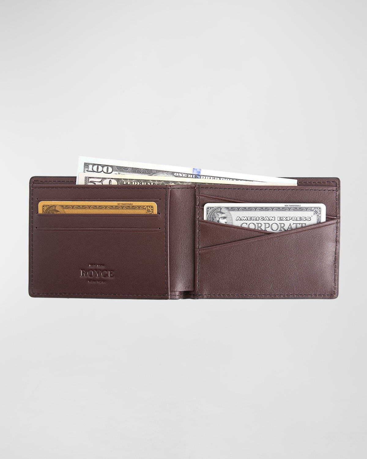 ROYCE NEW YORK RFID BLOCKING BIFOLD WALLET, PERSONALIZED,PROD239210090