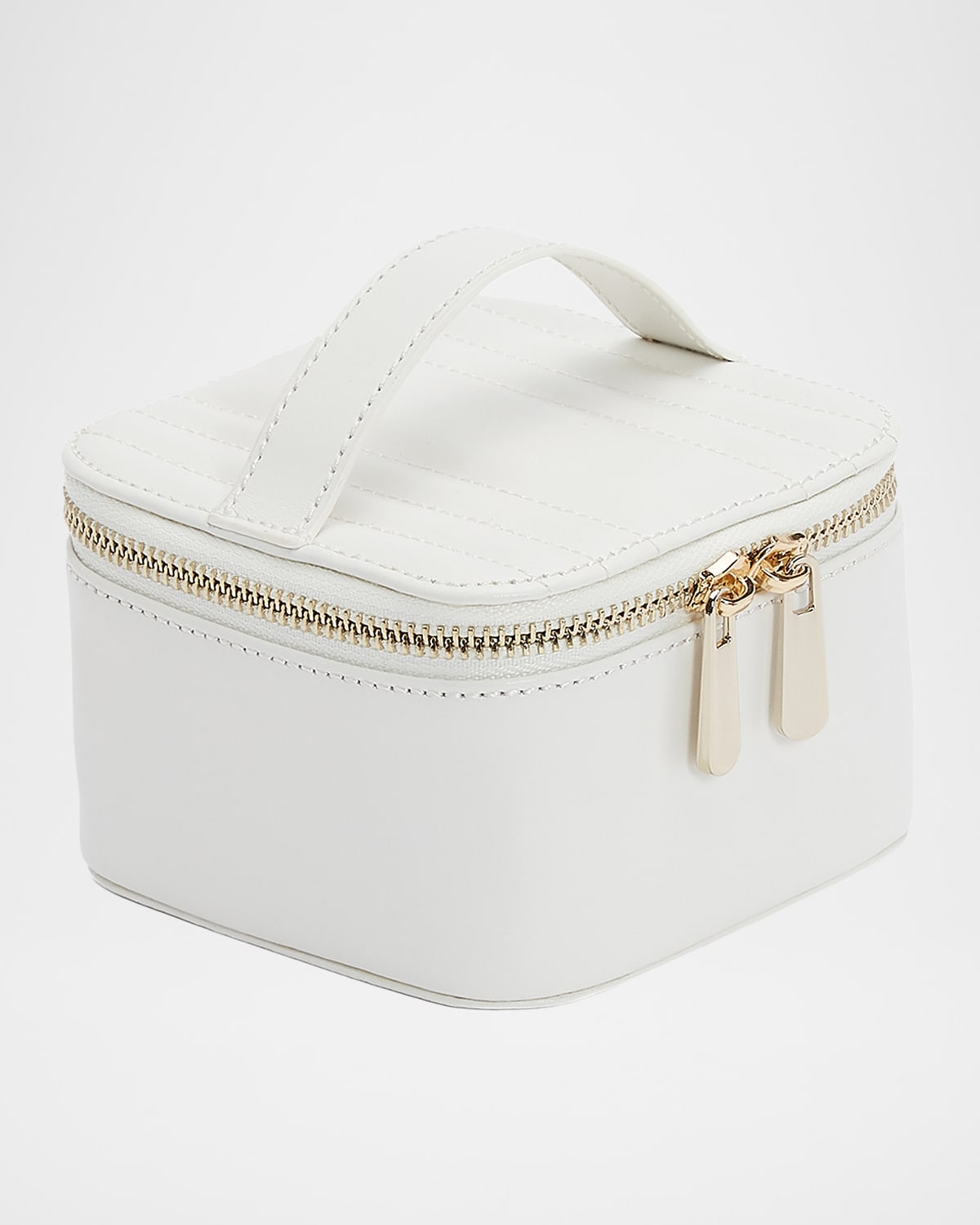 Wolf Maria Zip Jewelry Cube In White