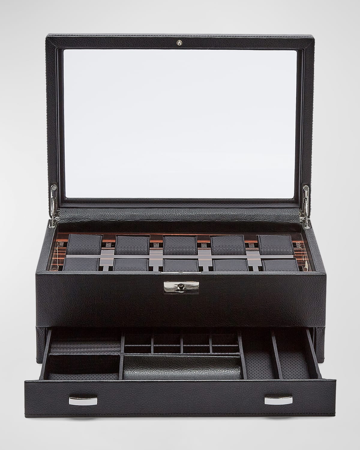 Roadster 10-Piece Watch Box with Drawer