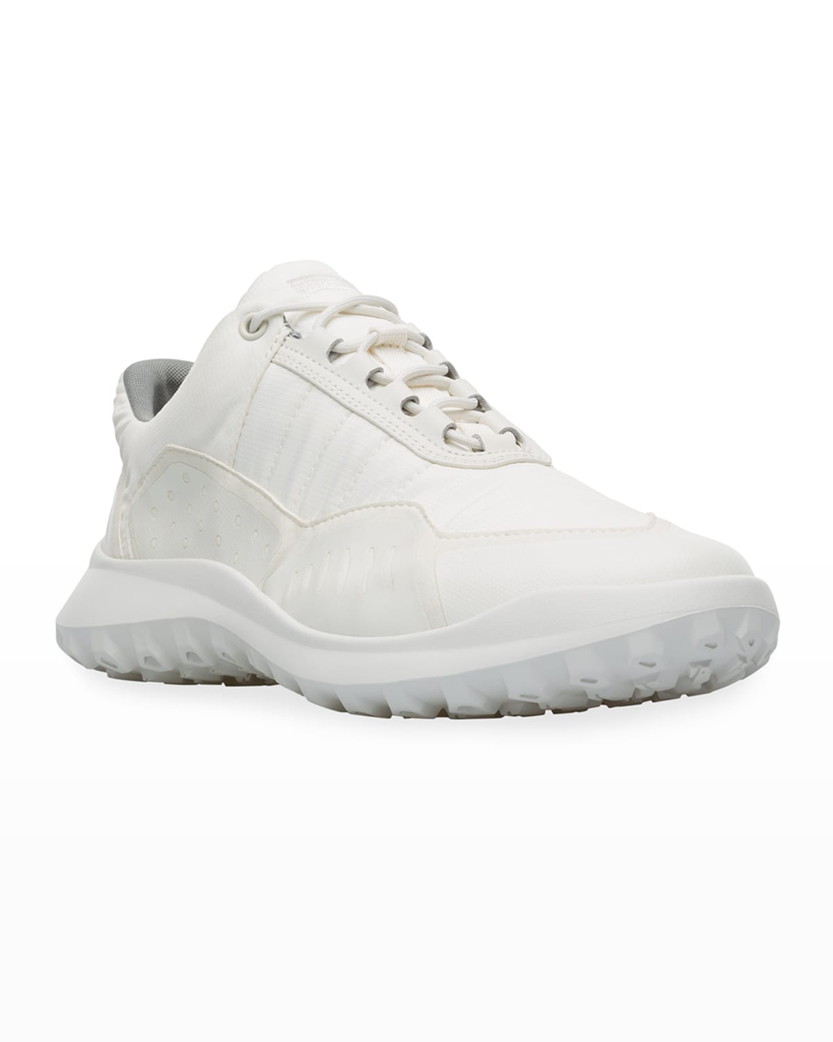 Camper Men's Crclr Textile Nubuck Chunky Sneakers In White Natural