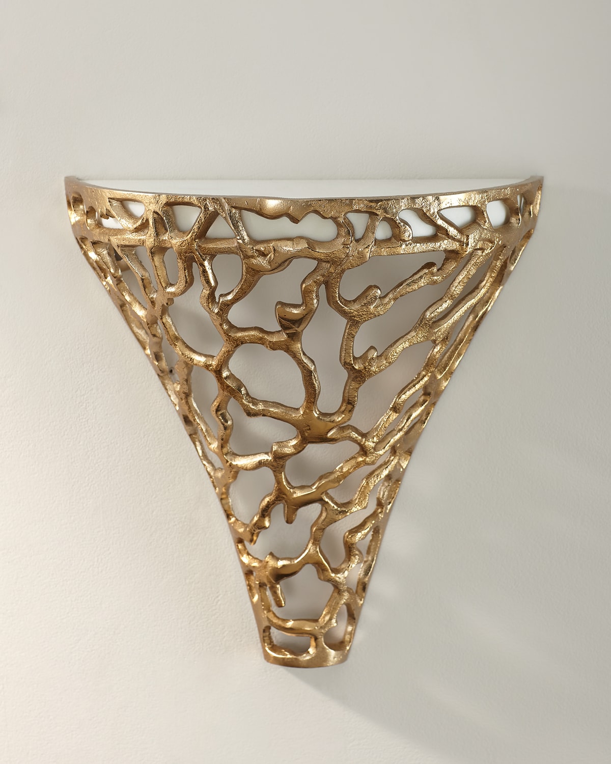 Shop John-richard Collection Organic Sconce In Gold