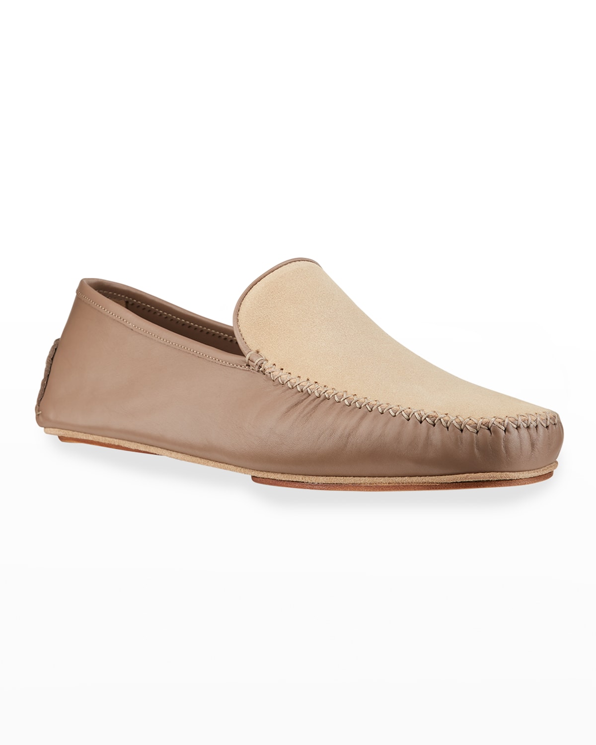 Men's Mayfair Suede and Leather Slippers