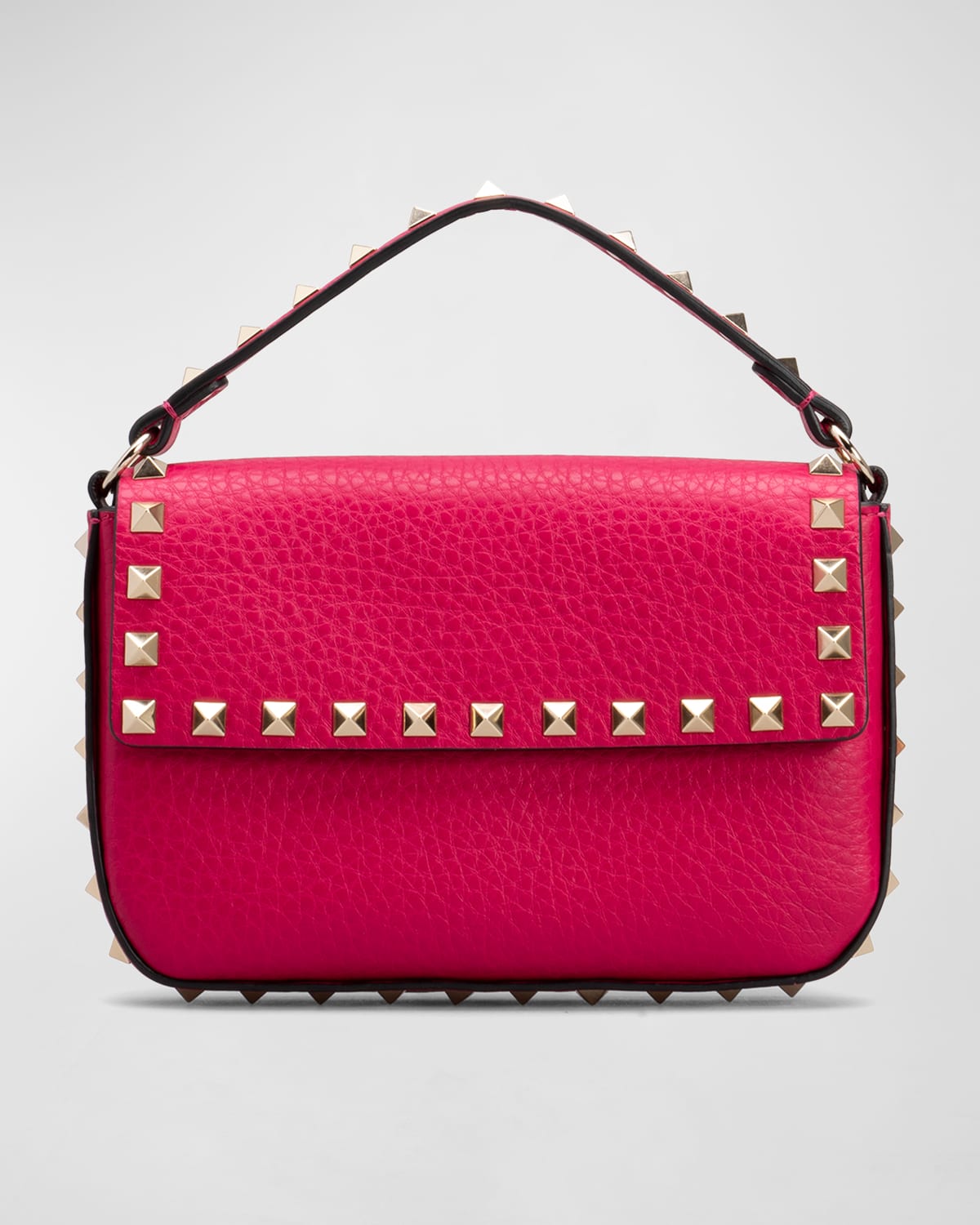 Valentino Garavani Rockstud Top Handle Shoulder Bag In Blossom