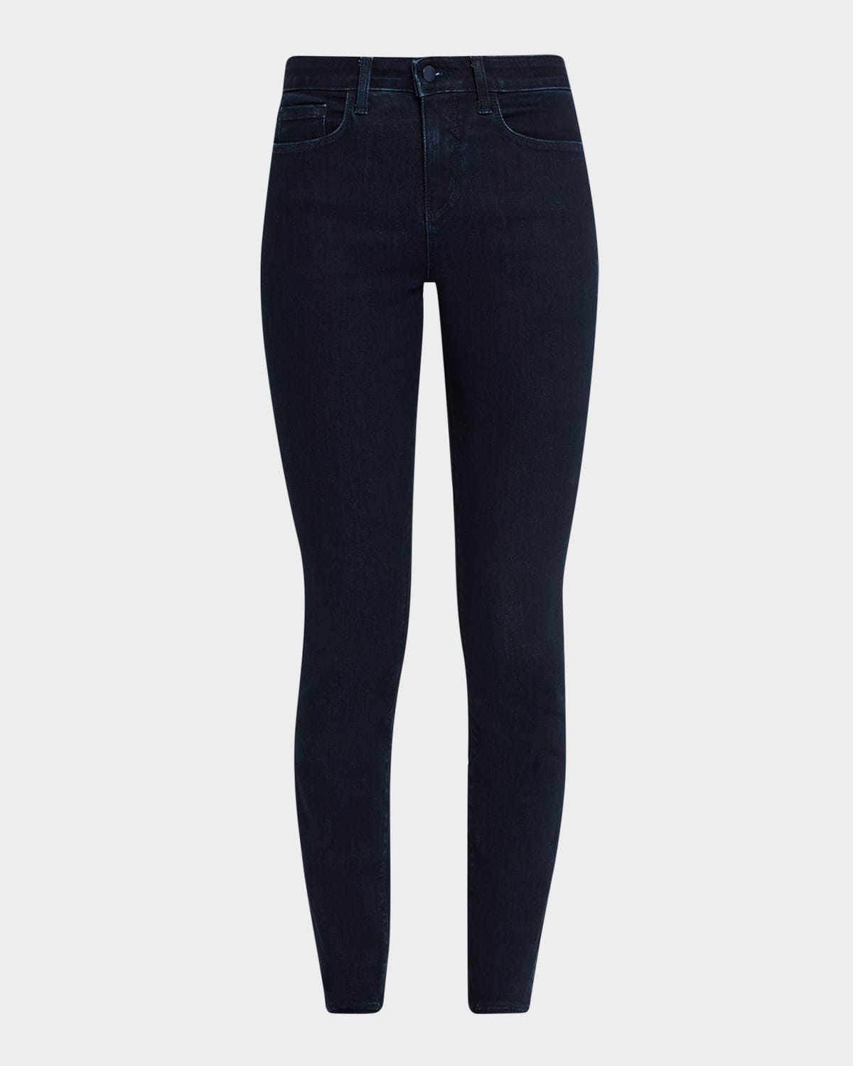 L'agence Marguerite High-rise Skinny Jeans In Black