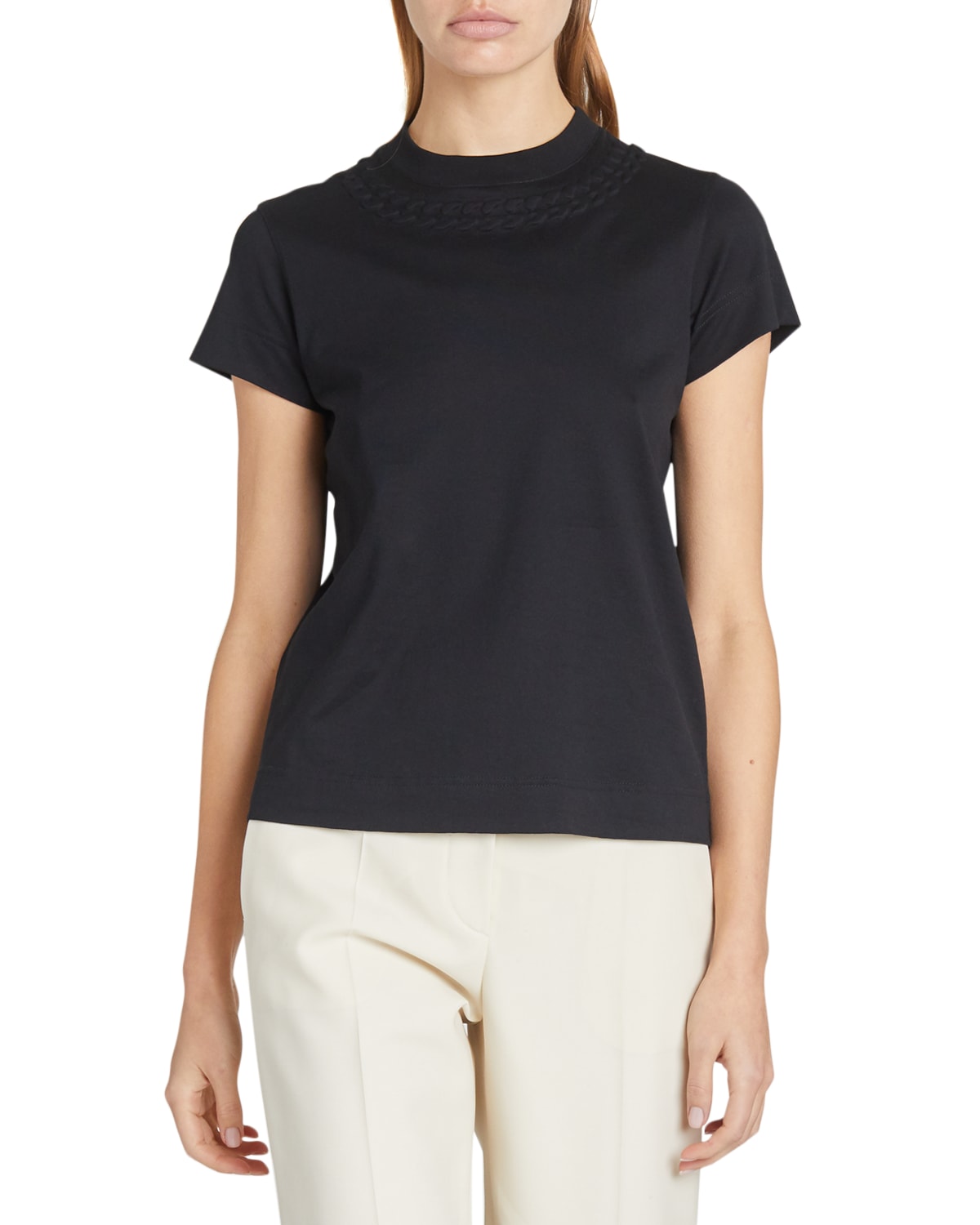 Givenchy Fitted Chain-Neck Short-Sleeve Tee