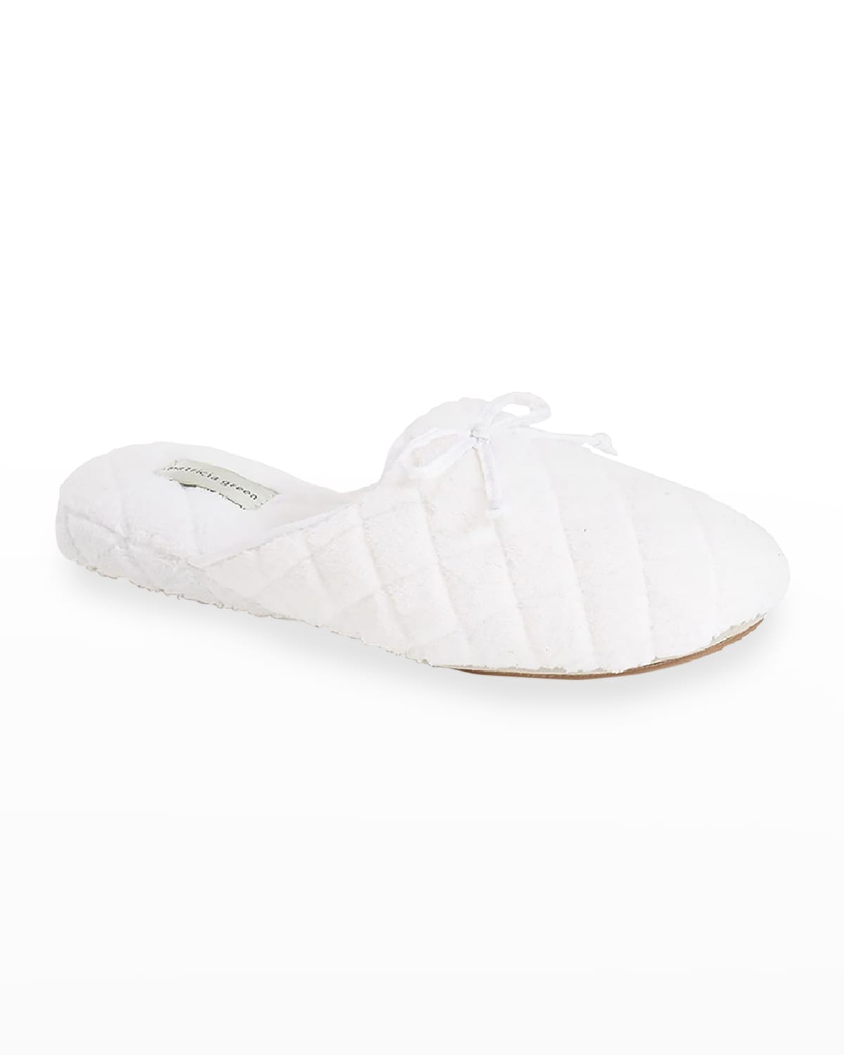 Patricia Green Women's Chloe Microterry Slipper White In White