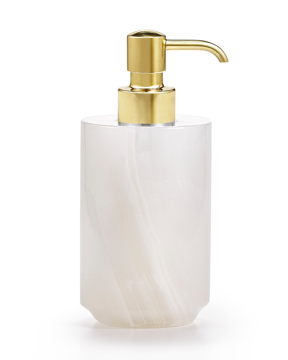 Labrazel Hielo Pump Dispenser - With Brushed Brass Pump In Polished Brass