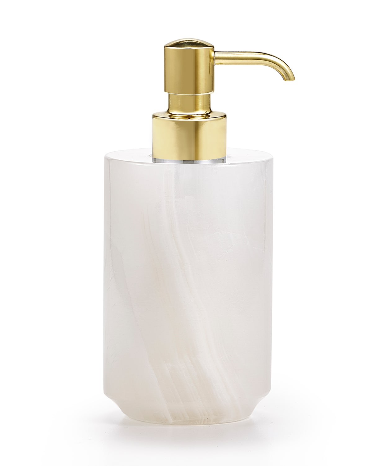 Labrazel Hielo Pump Dispenser - With Brushed Brass Pump In Unplated Brass