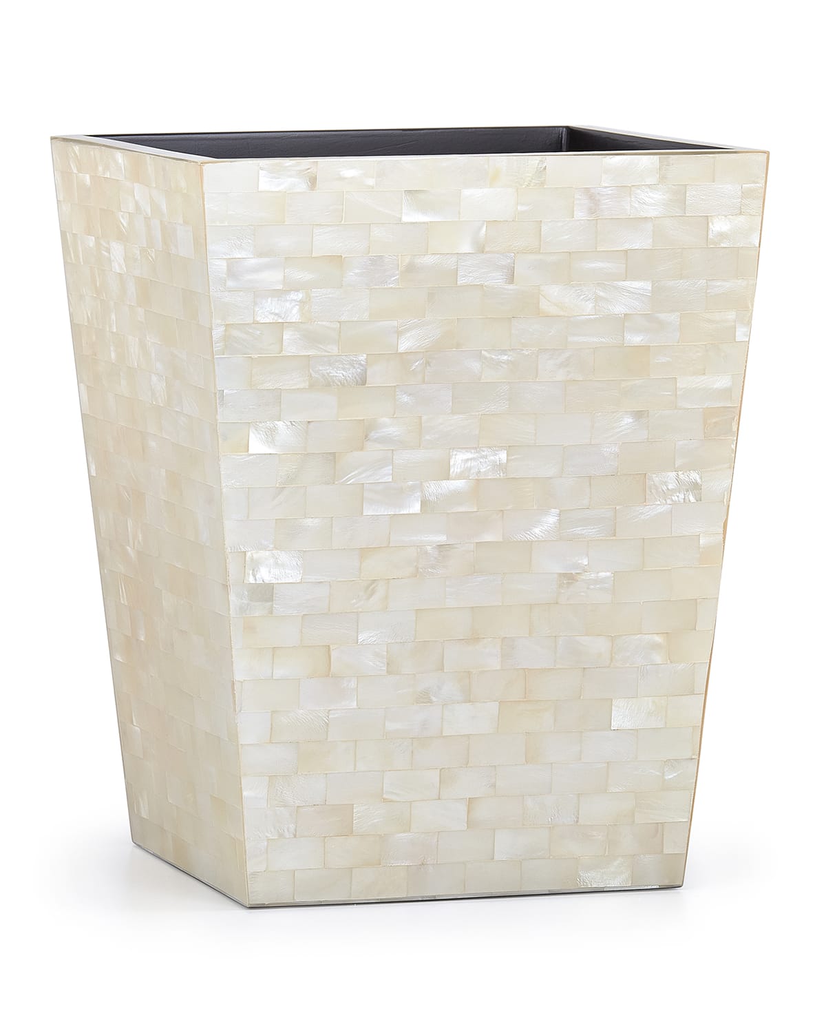 White Agate Wastebasket