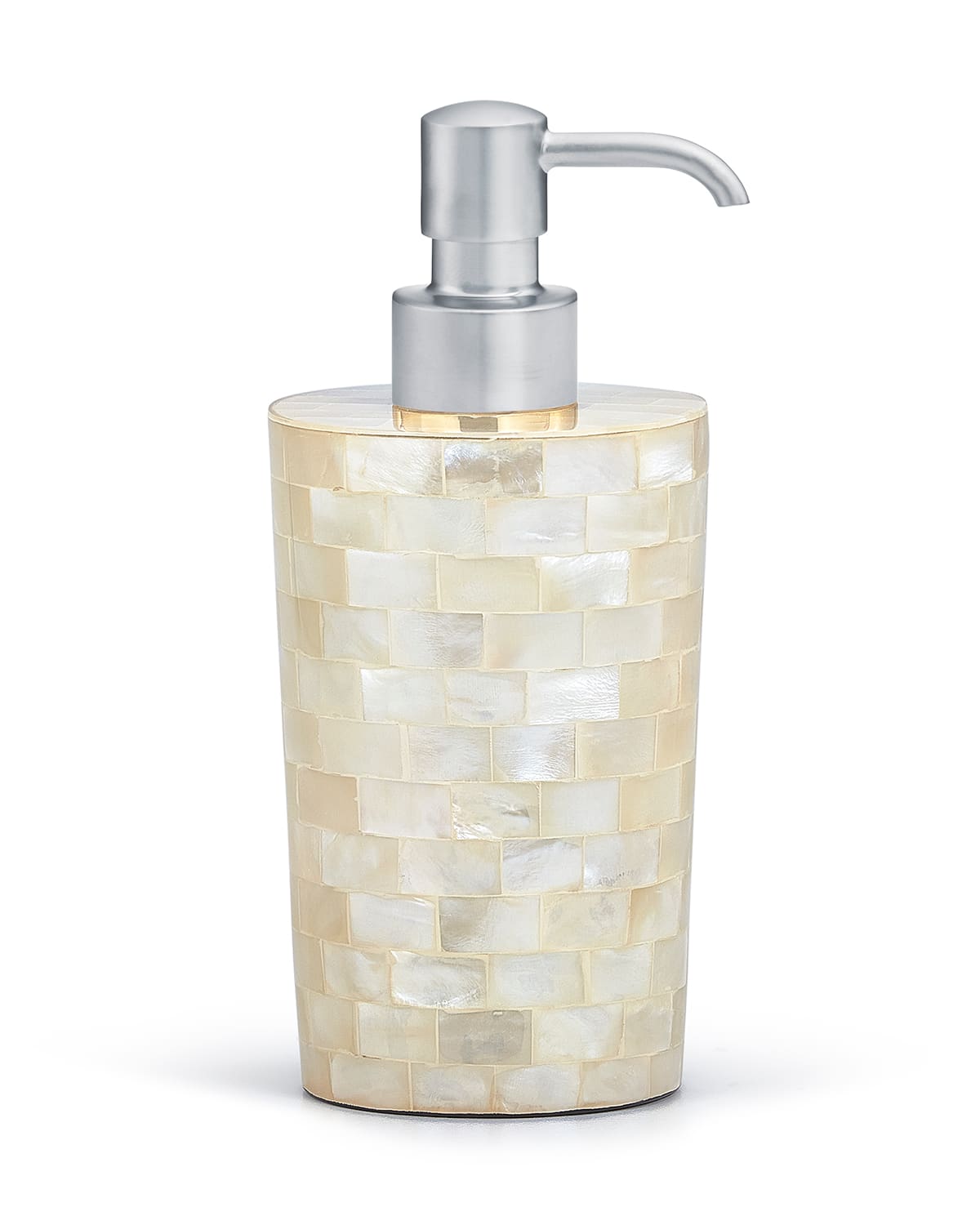 Labrazel White Agate Pump Dispenser - With Brushed Brass Pump In Brown