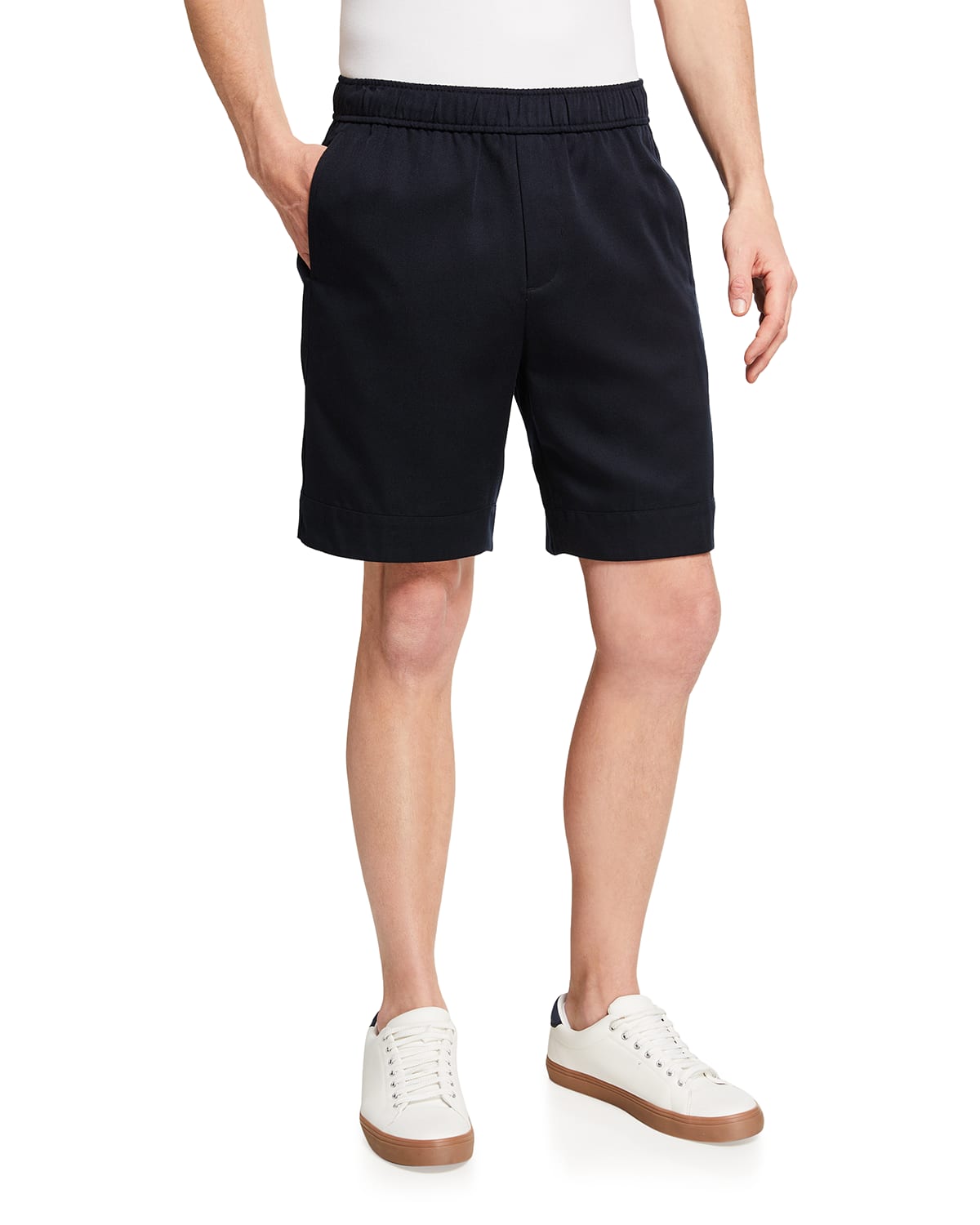 Vince Men's Solid Twill Pull-On Shorts