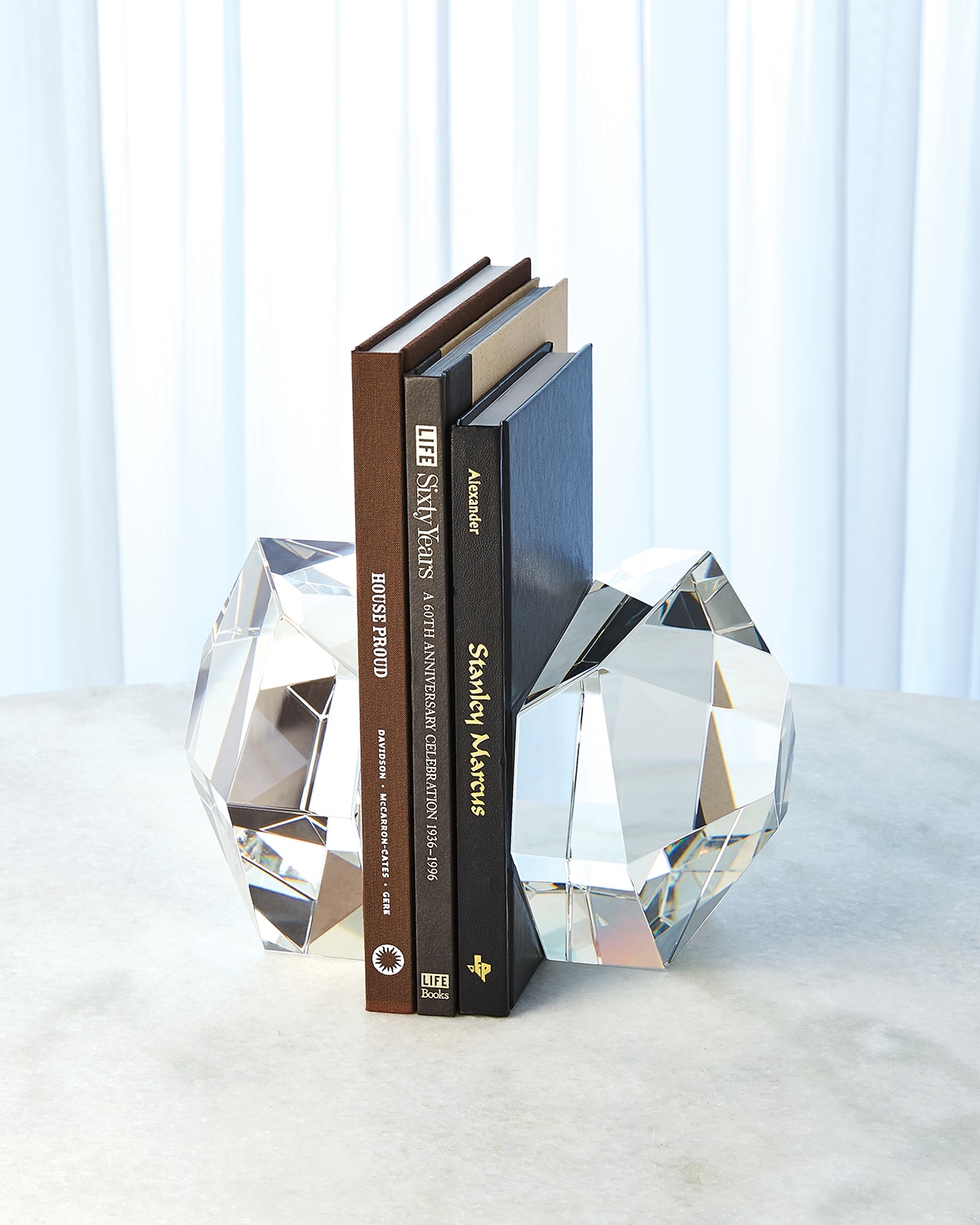 Global Views Crystal Bookends, Set of 2