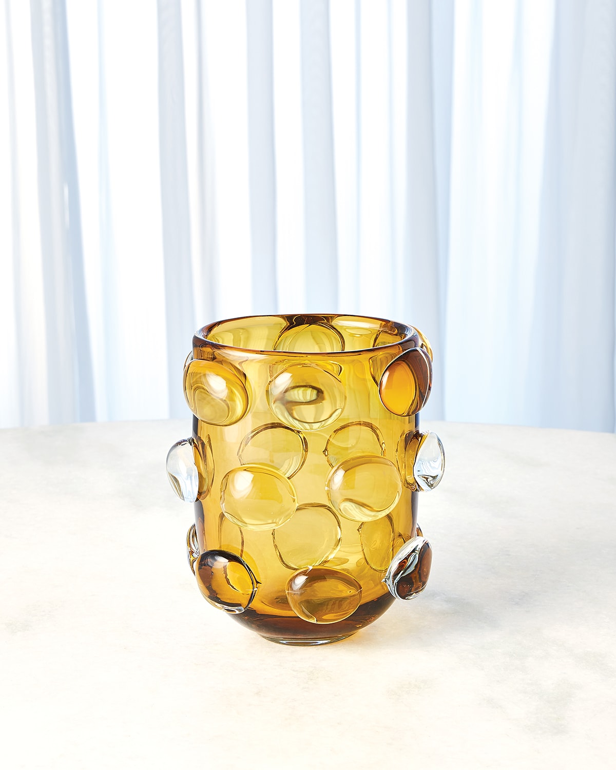 Small Rondelle Vase, Amber