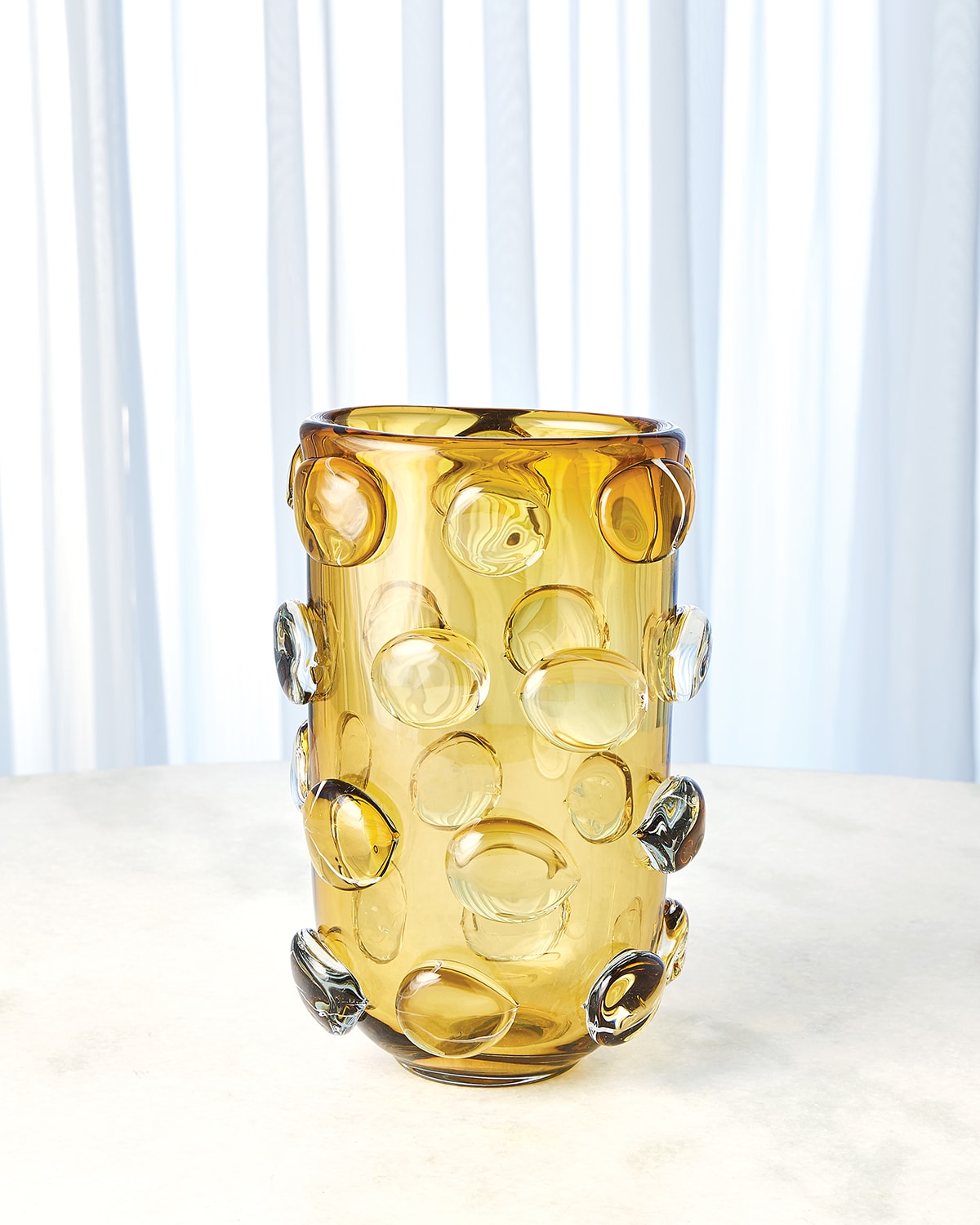Large Rondelle Vase, Amber