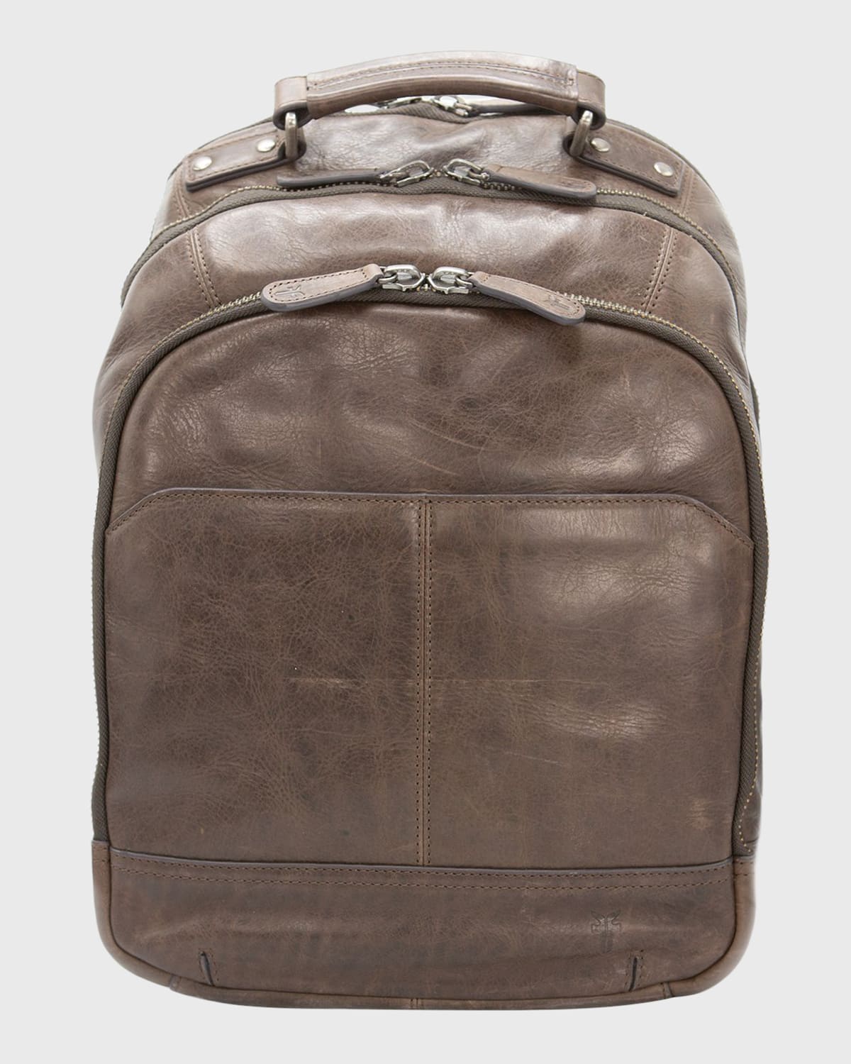 Men's Logan Leather Multi-Zip Backpack
