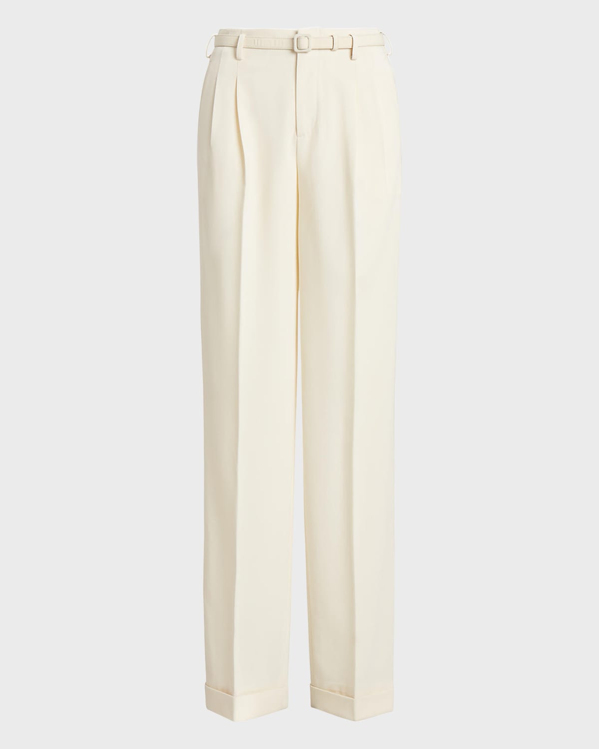 Stamford Straight-Leg Belted Pants