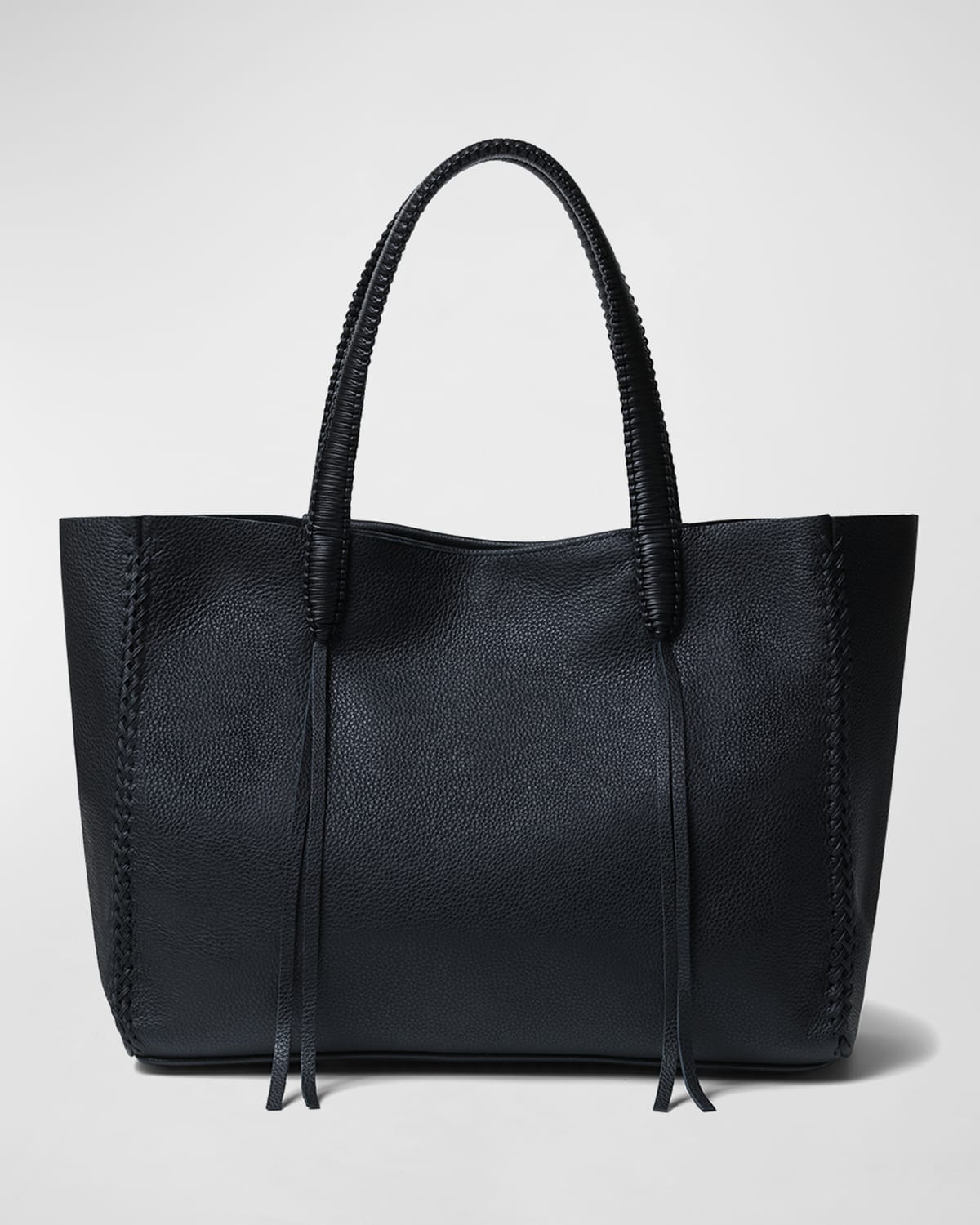 Iconic Medium Stitched Tote Bag, Perissa Matte