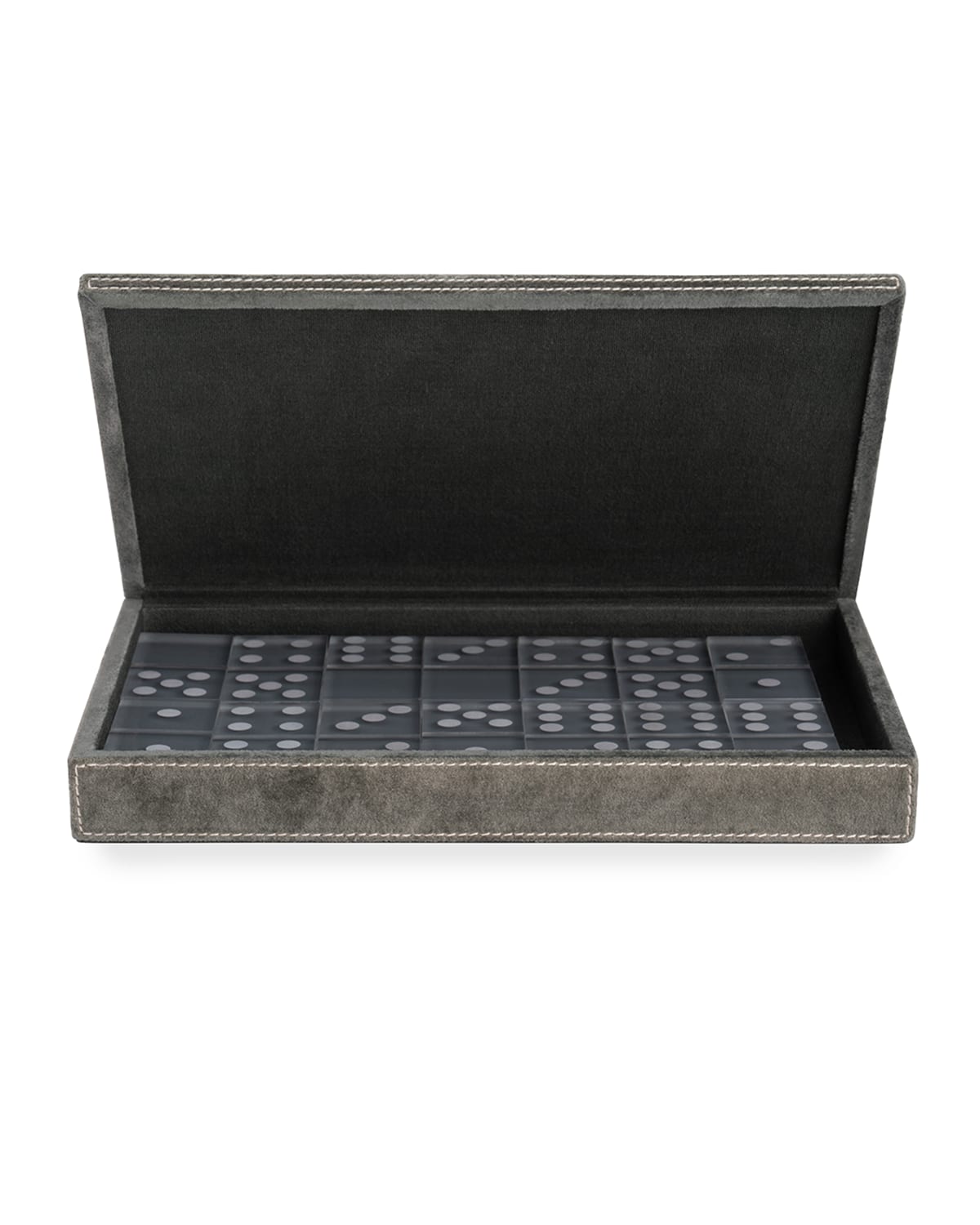 Shop Pigeon & Poodle Keokee Domino Box Set In Charcoal