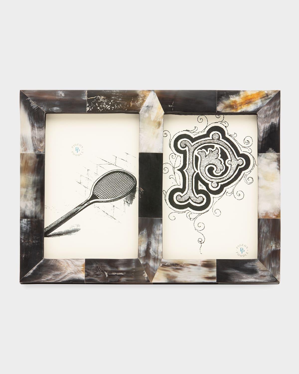 Pigeon & Poodle Essen Dark Double Picture Frame