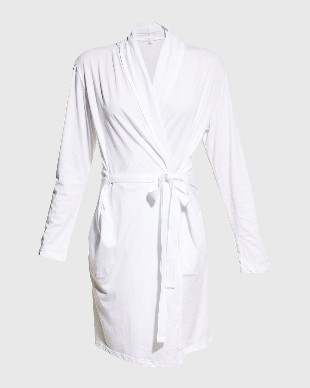 Skin Organic Cotton French Terry Robe In White