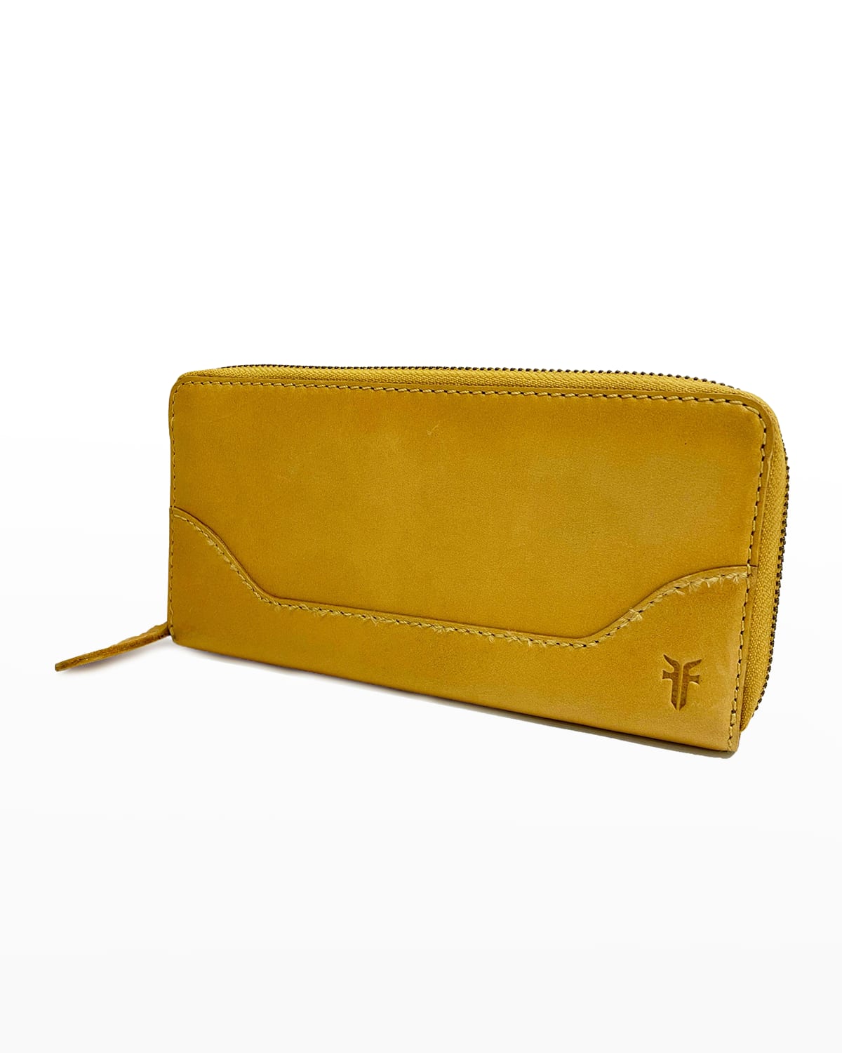 Frye Melissa Continental Zip Wallet In Yellow