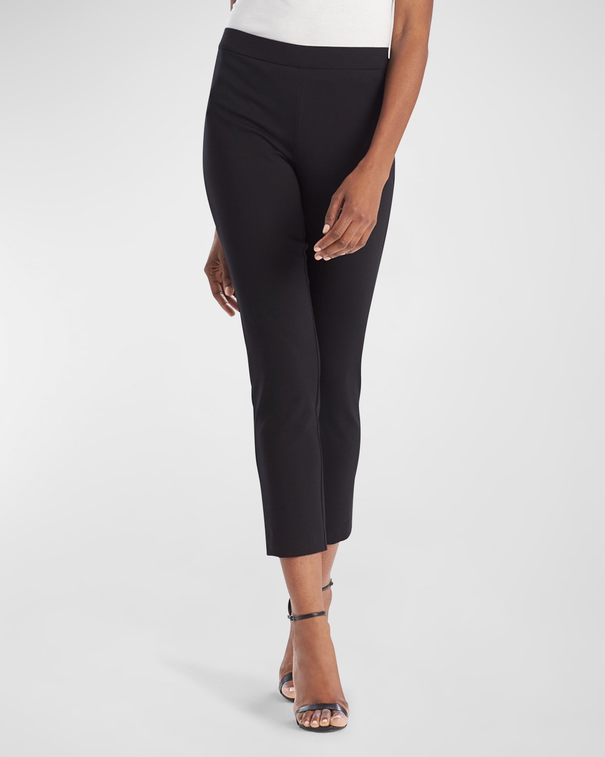 Natori Light Weight Ponte Slim Pants In Blk