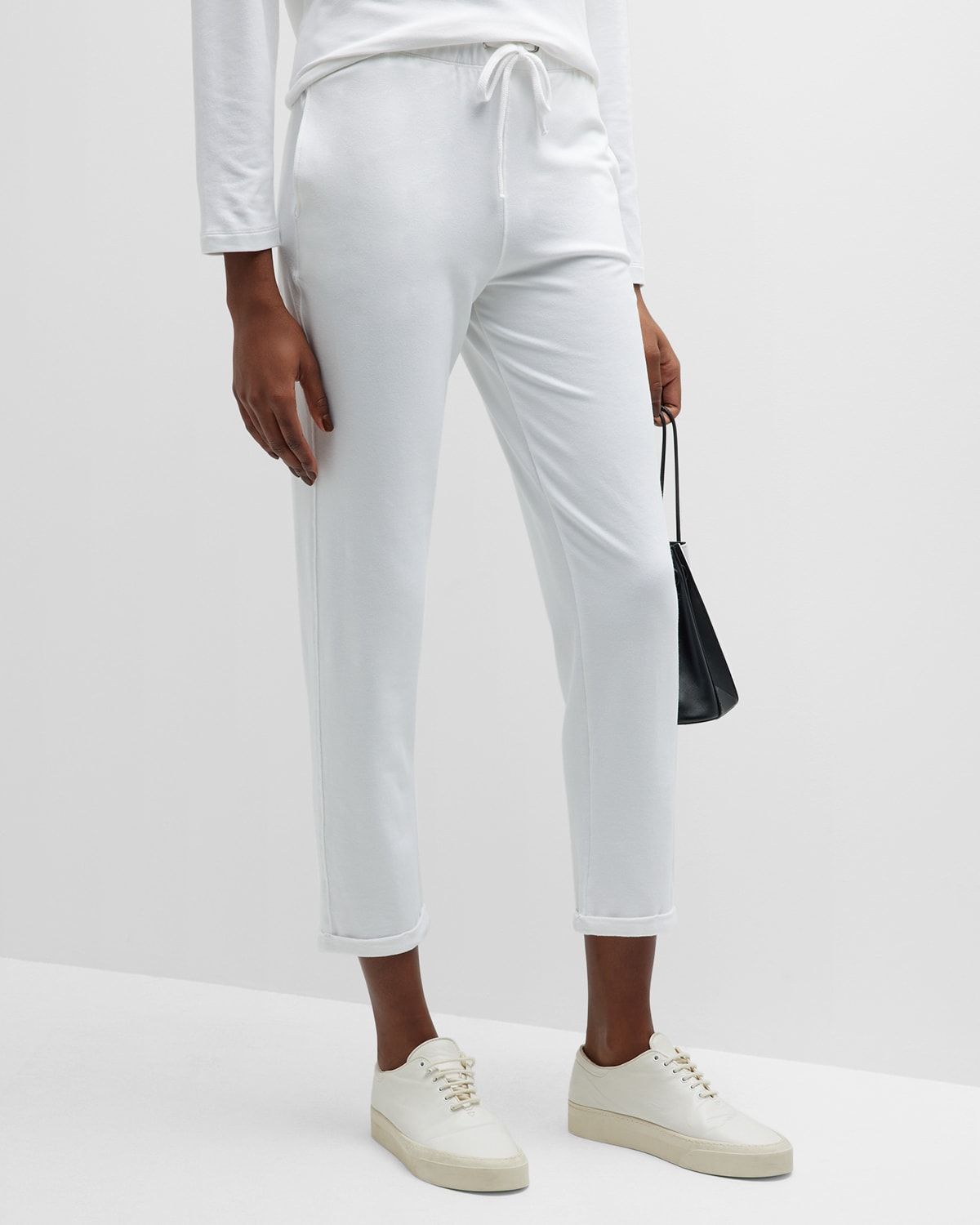 French Terry Cuffed Drawstring Pants