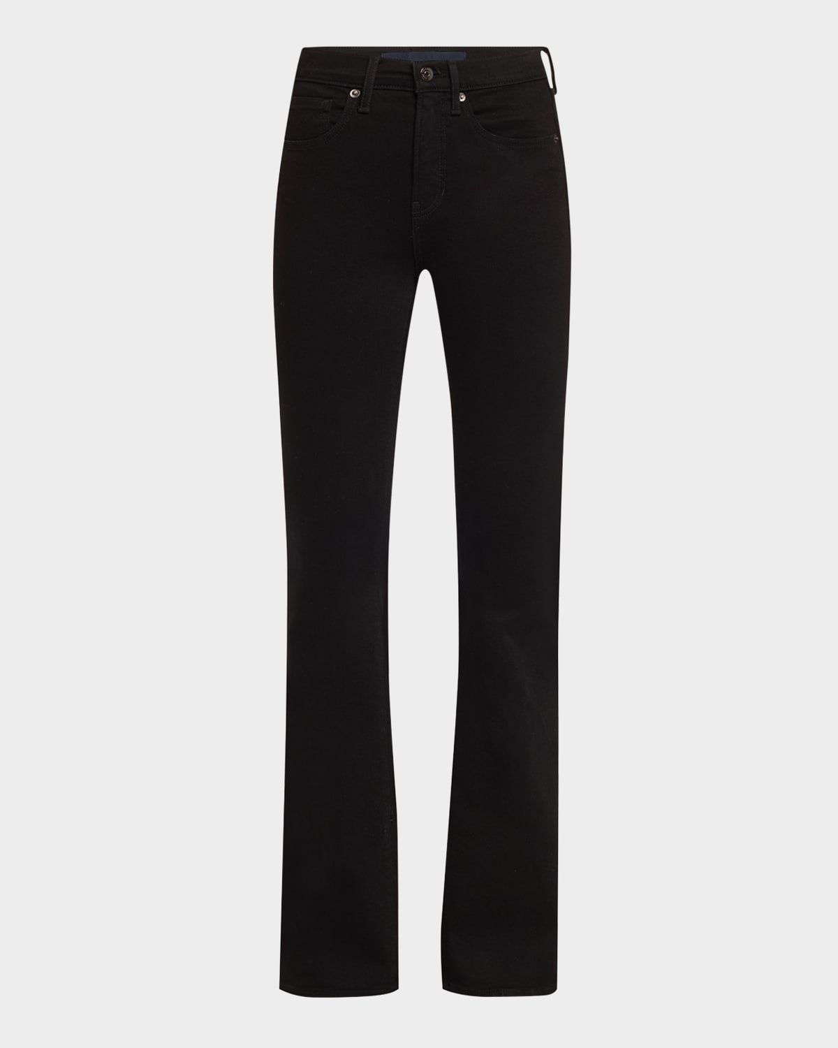 Veronica Beard Jeans Beverly High-rise Flared Jeans In Onyx