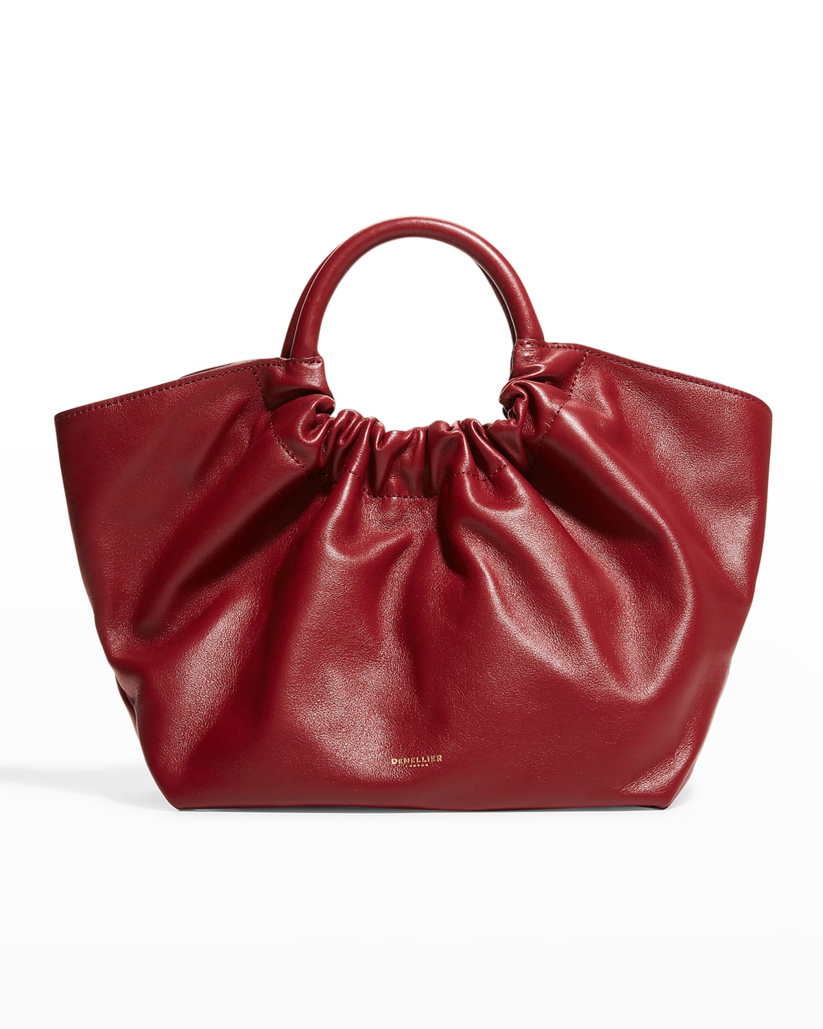 Demellier Midi Los Angeles Top-handle Bag In Ruby Smooth