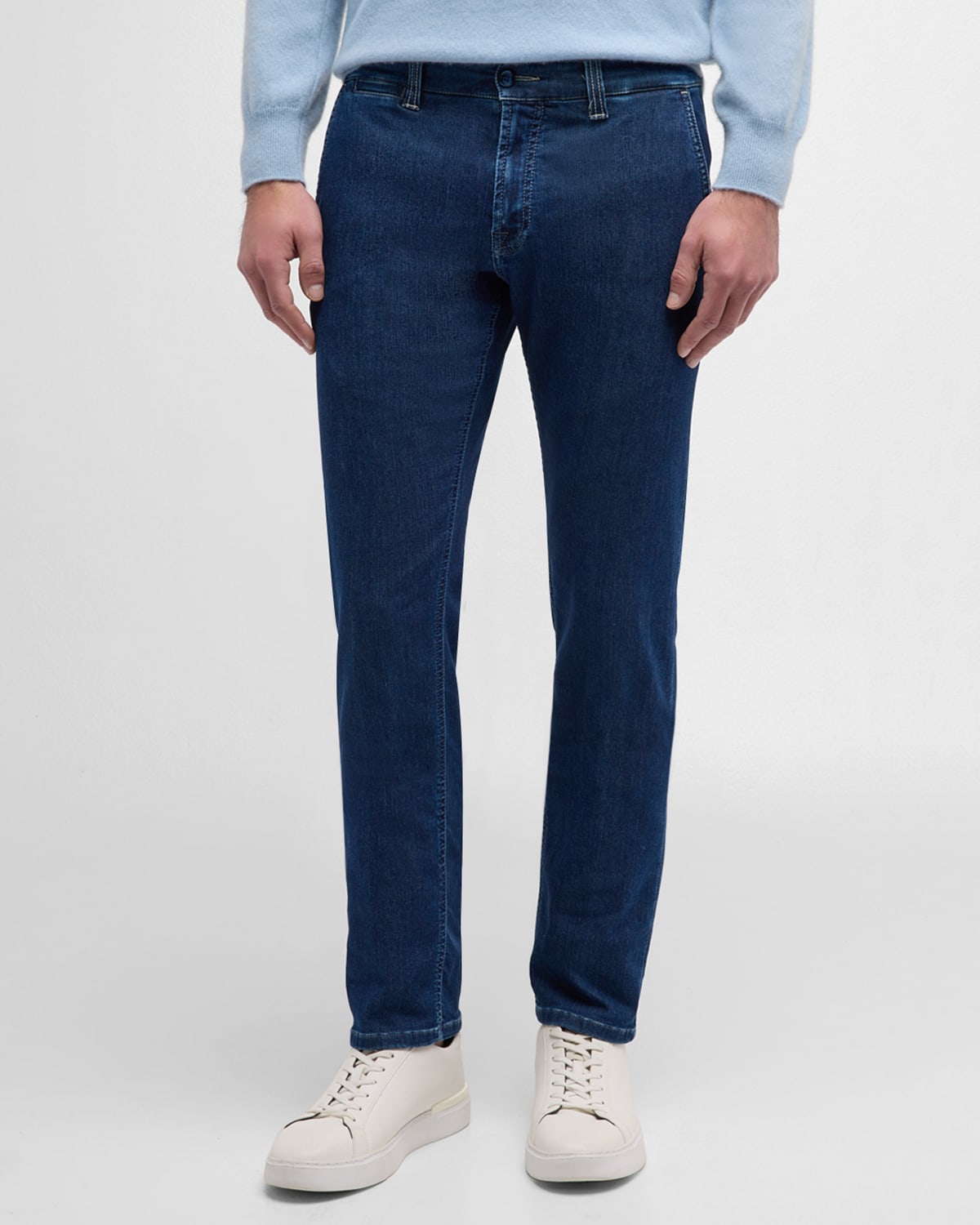 Men's Smooth Dark-Wash Jeans