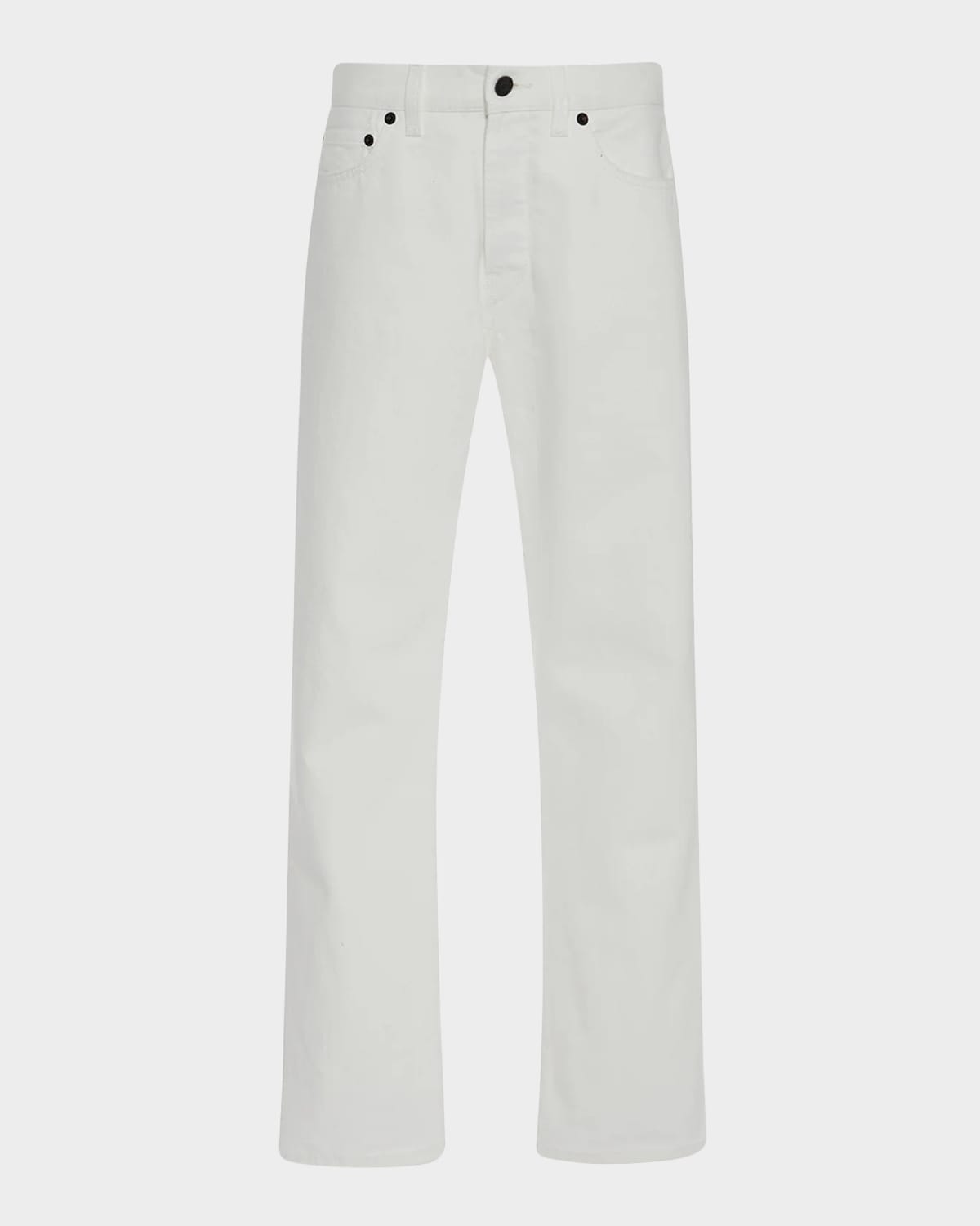 The Row Christie High-rise Straight-leg Jeans In White