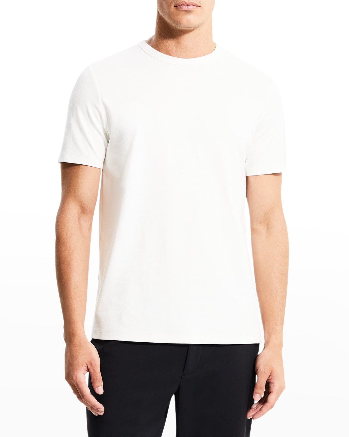 Theory Men's Ryder Short-sleeve T-shirt In Ivory
