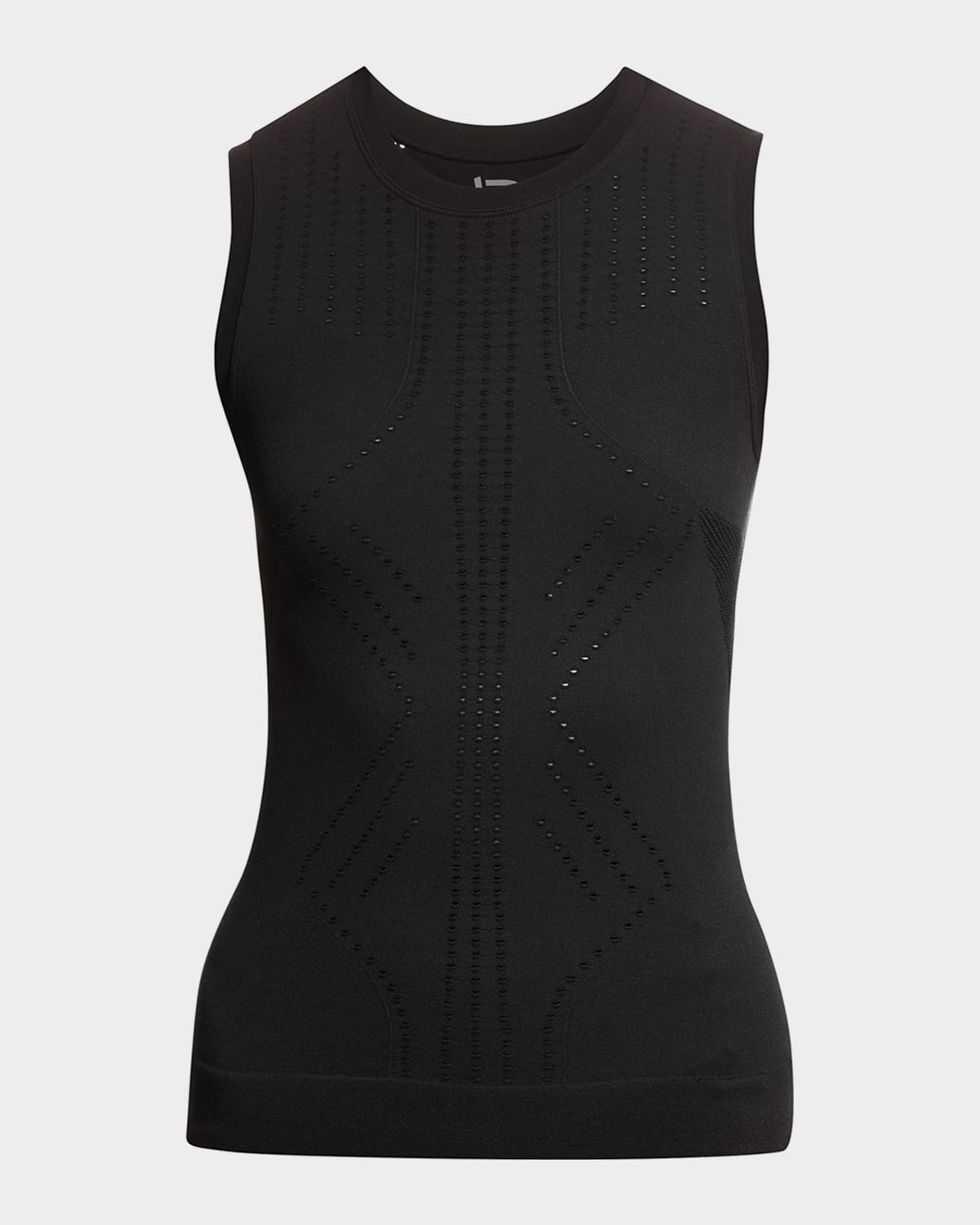 Blanc Noir Full Length Solid Infinity Top In Black