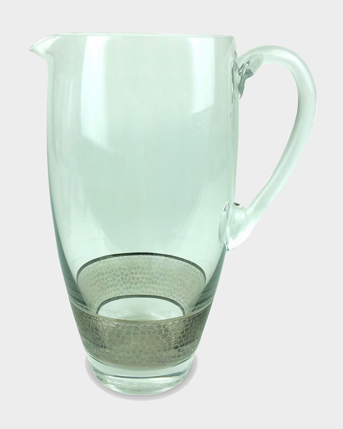 Shop Michael Wainwright Panthera Glass Pitcher In Platinum