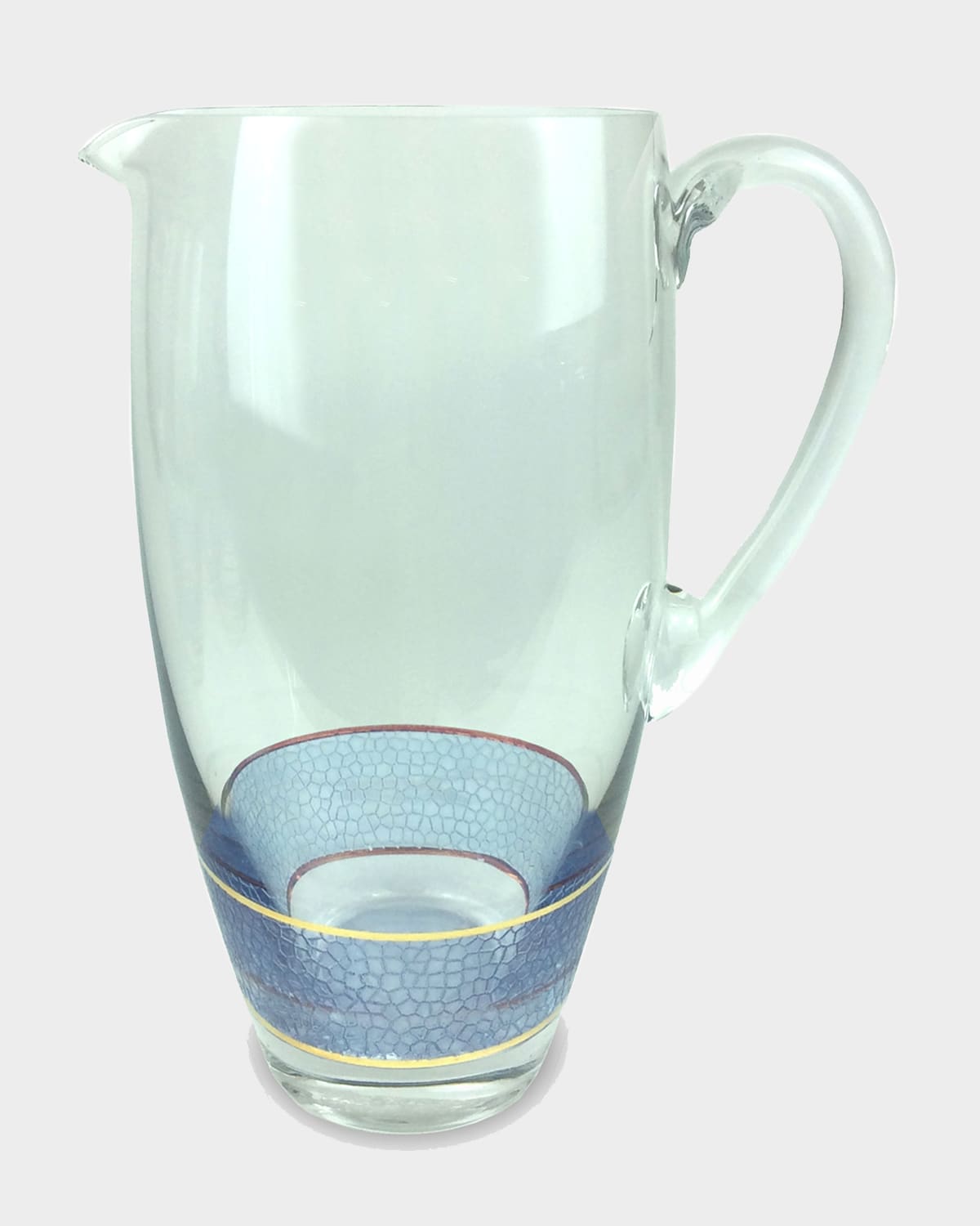 Michael Wainwright Panthera Glass Pitcher In Indigo