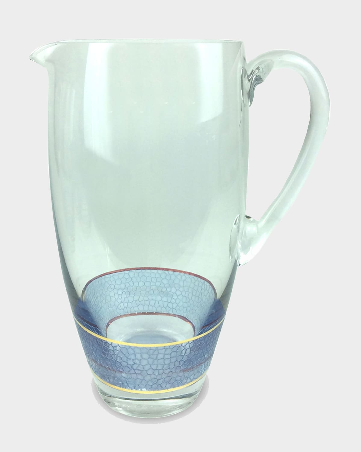 Shop Michael Wainwright Panthera Glass Pitcher In Indigo