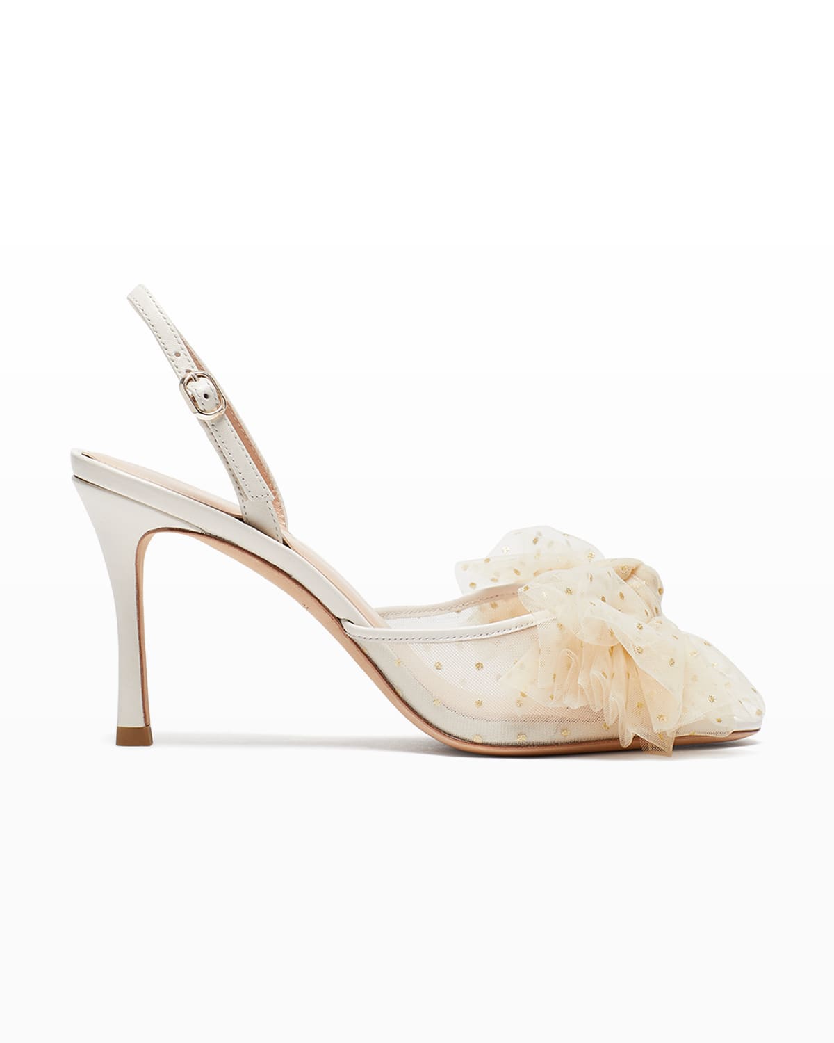 kate spade new york bridal sparkle tulle high-heel sandals
