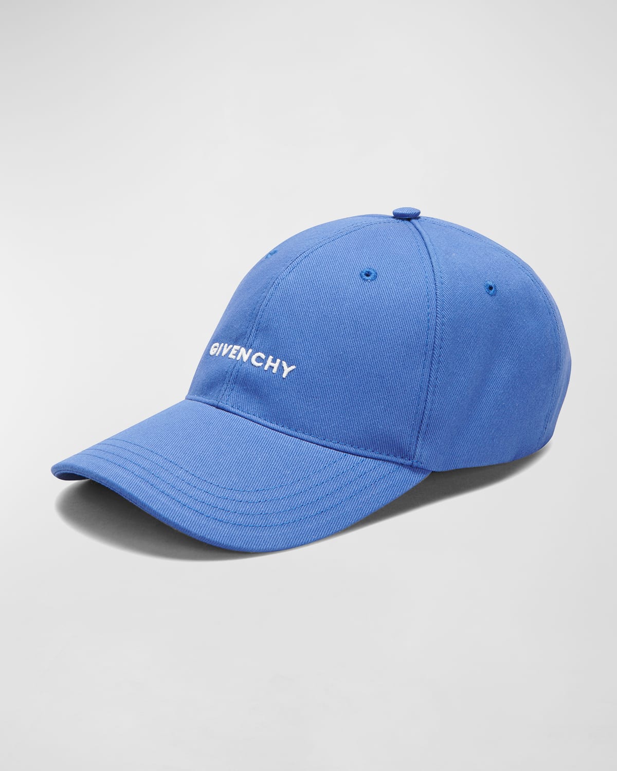 Givenchy Men's Embroidered-logo Baseball Cap In Ocean Blue