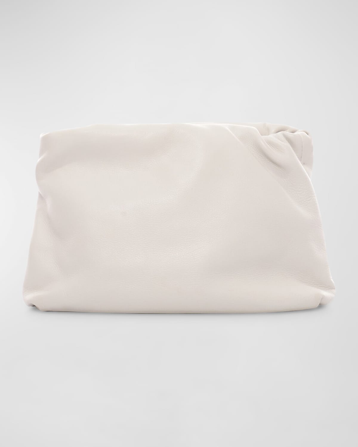 The Row Bourse Calfskin Clutch Bag In Neutral