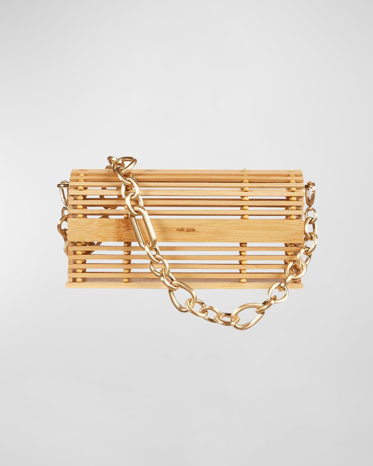 Cult Gaia Sylva Shoulder Bag In Beige Bamboo Smart Closet